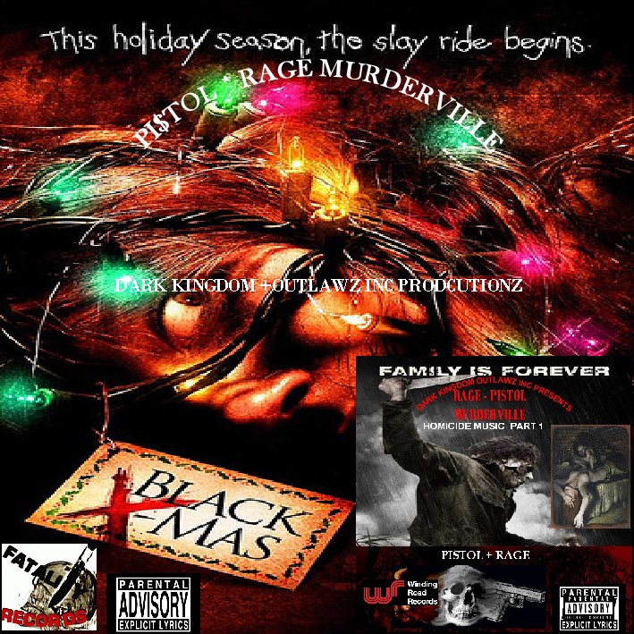 MURDERVILLE - BLACK XMAS LP (RAGE &PISTOL)